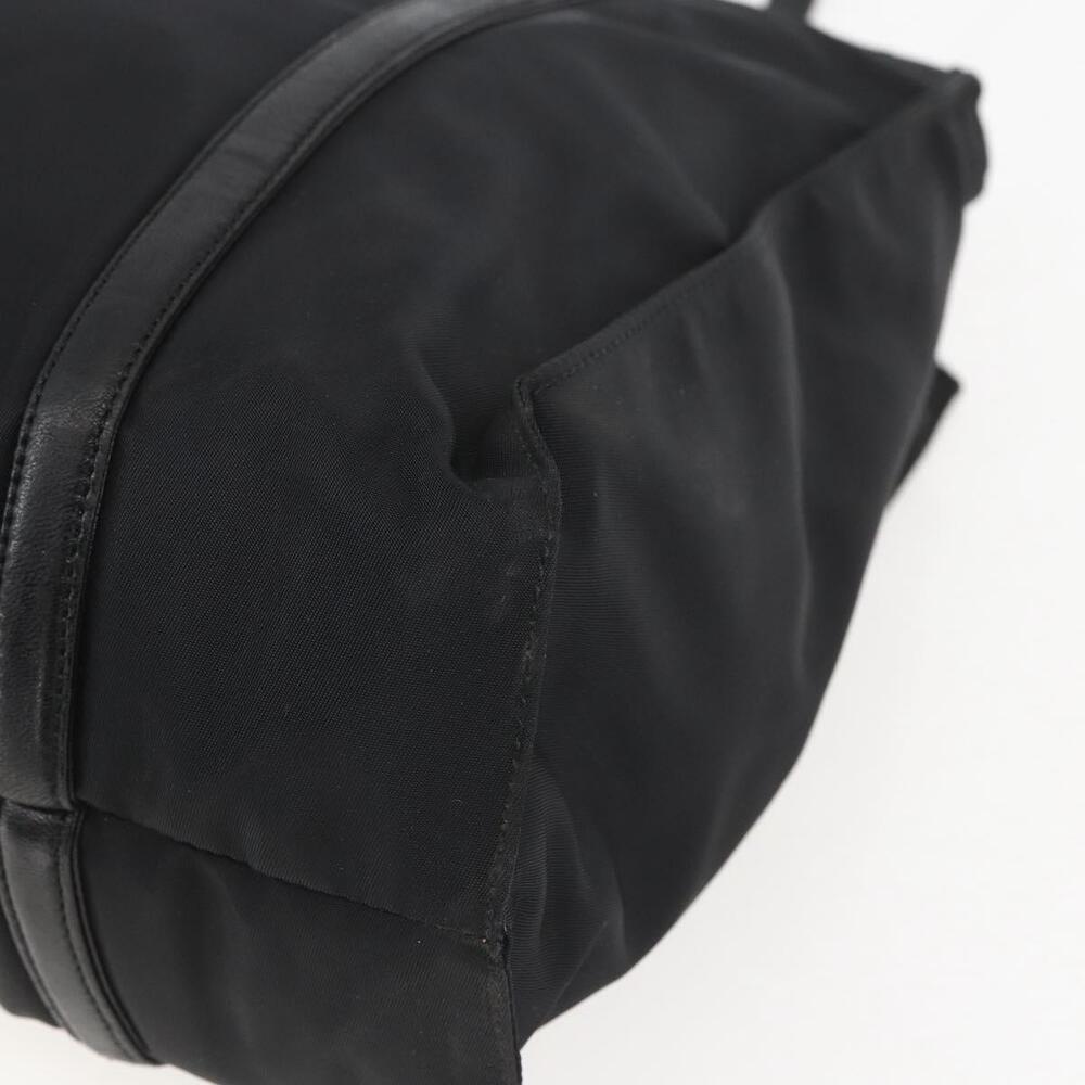 Prada 1990s Tessuto Leather Trim Tote