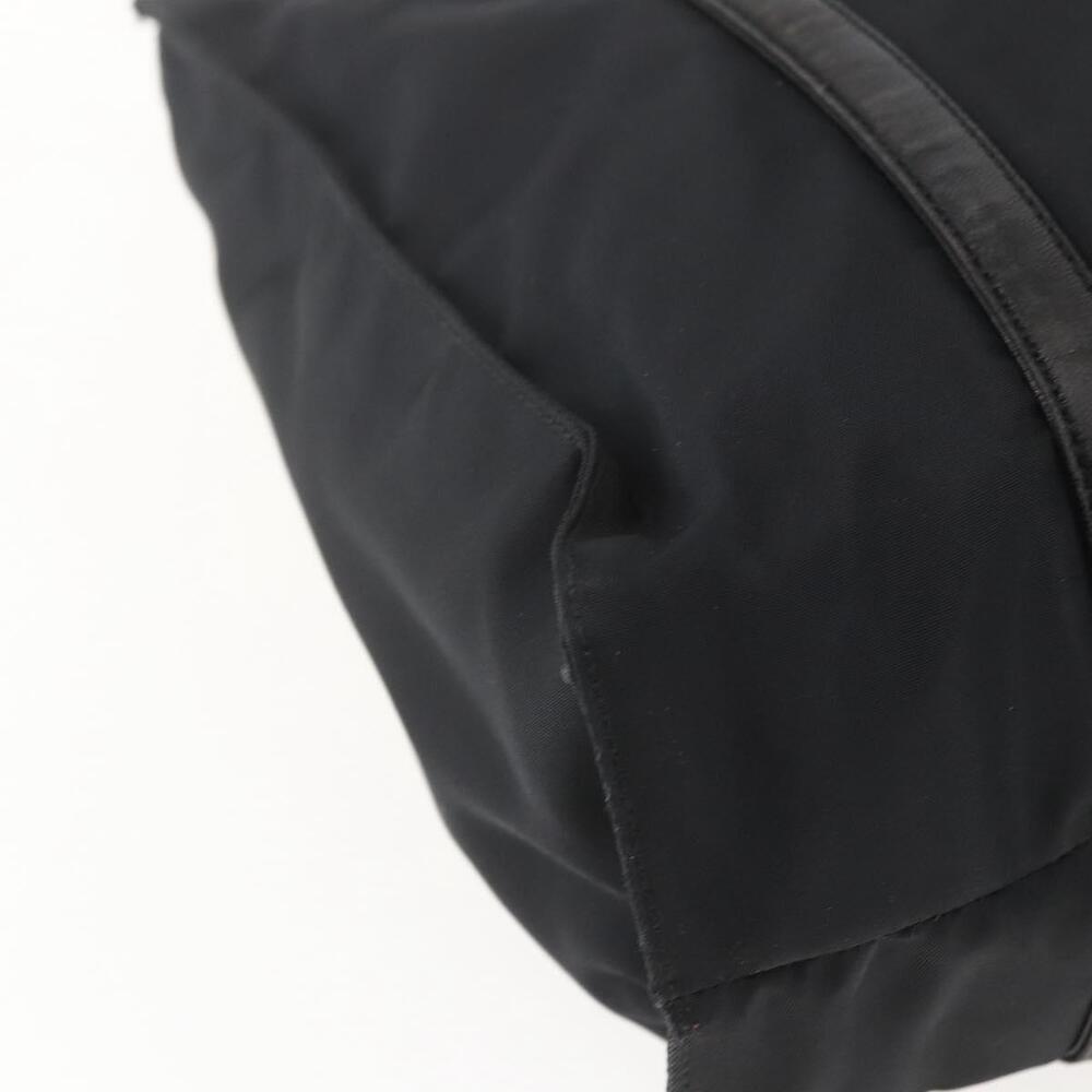 Prada 1990s Tessuto Leather Trim Tote