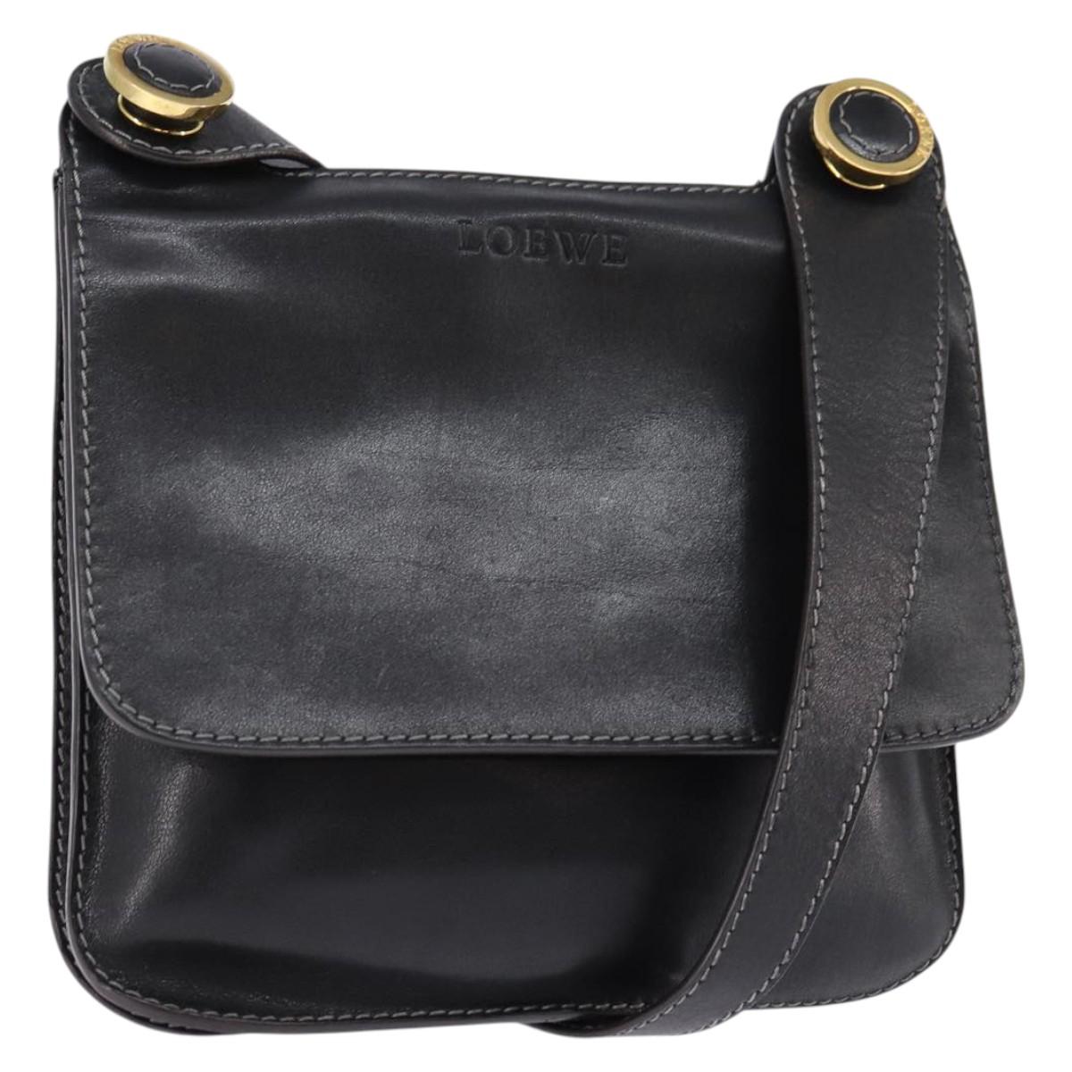 Loewe Black Leather Crossbody Bag