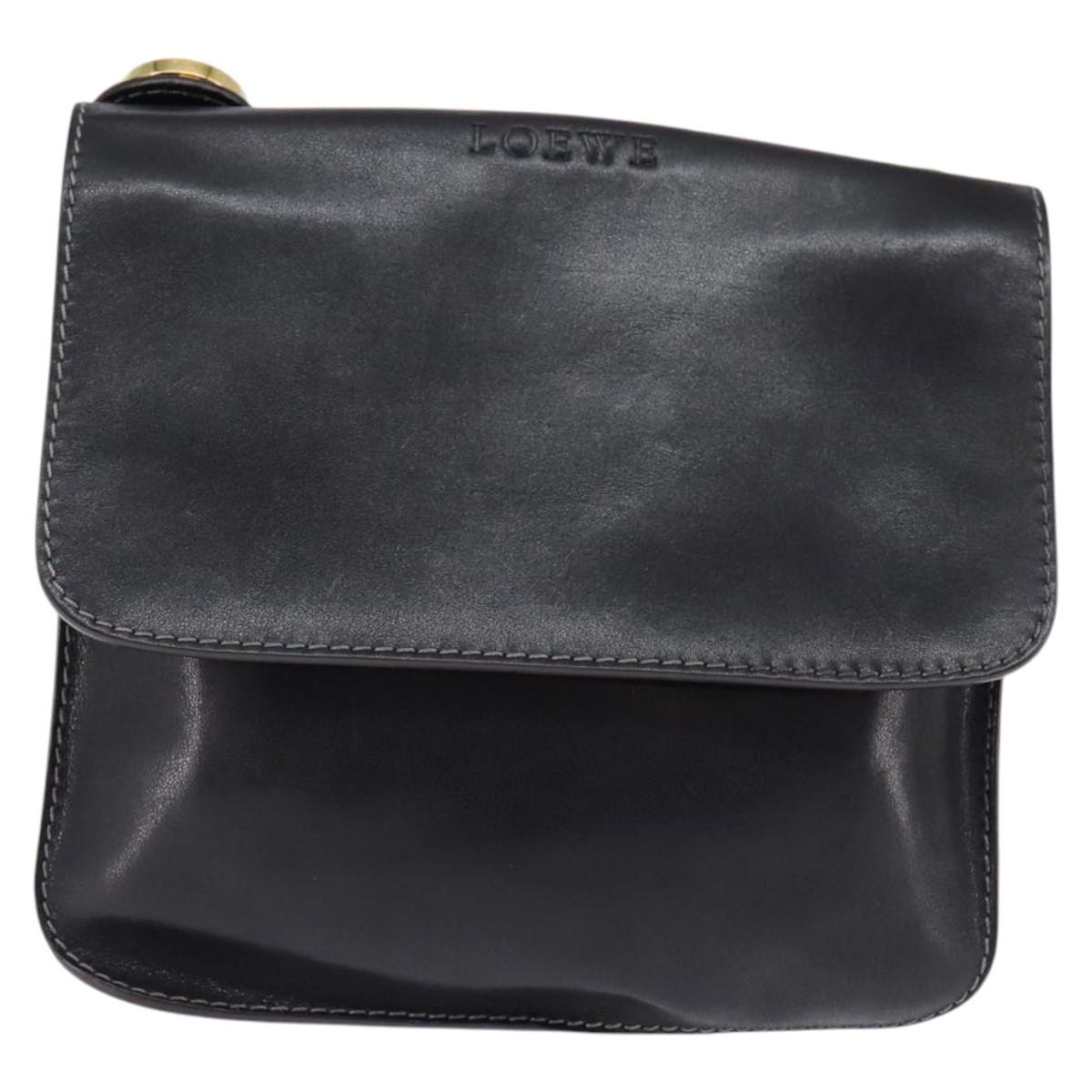 Loewe Black Leather Crossbody Bag