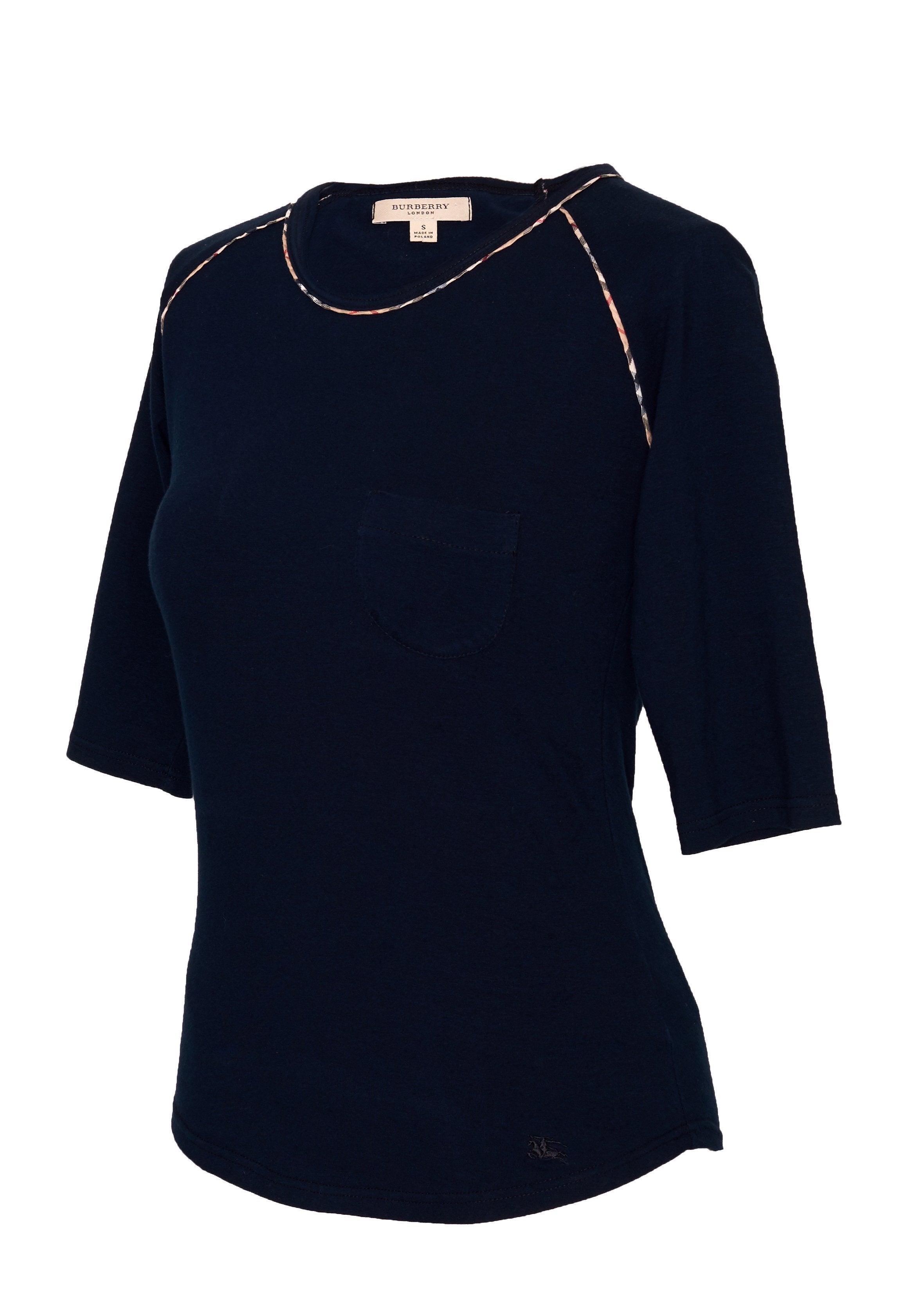 Burberry Navy Vintage Top - S - Parallel Luxury