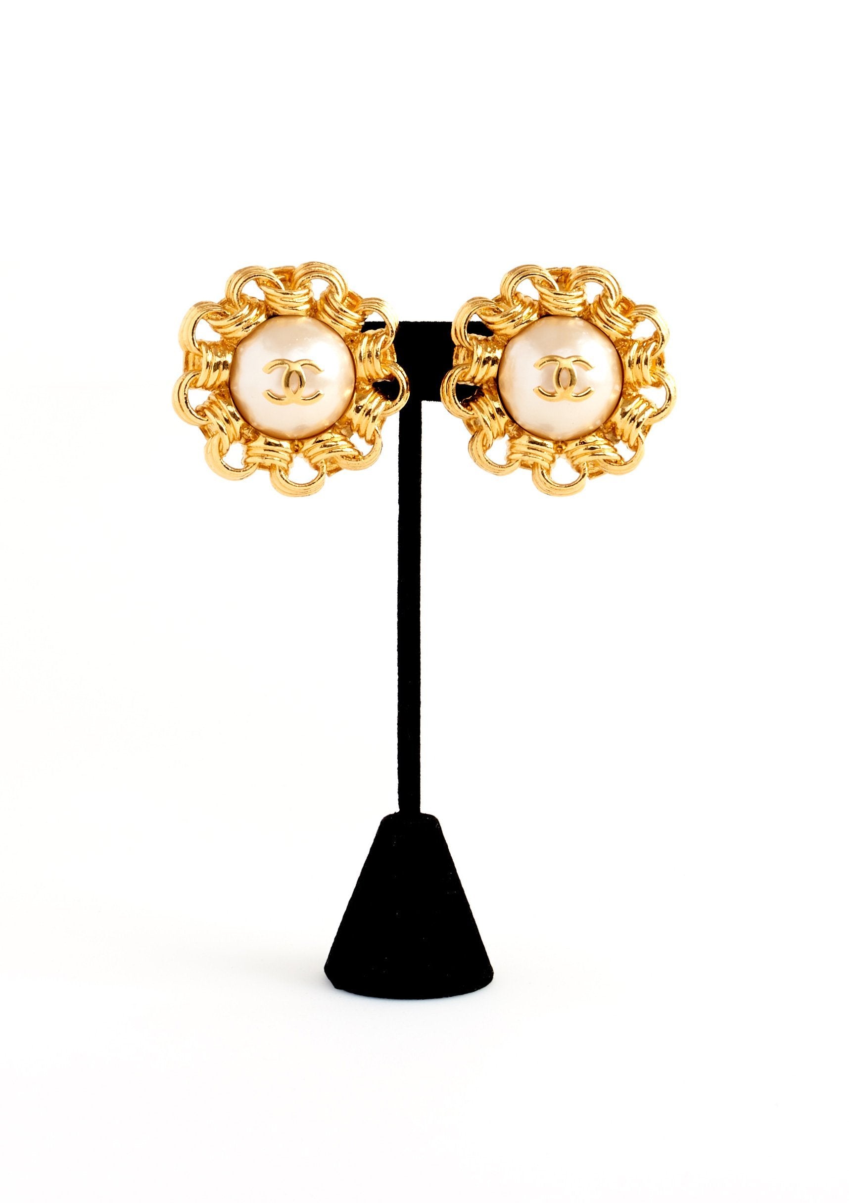 Chanel Vintage Logo Earrings - Parallel Luxury