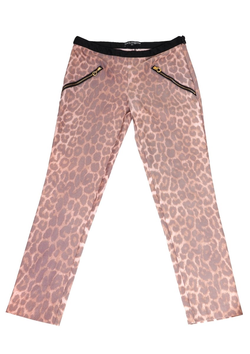 Dolce & Gabbana Leopard Skinny leg pants - Parallel Luxury