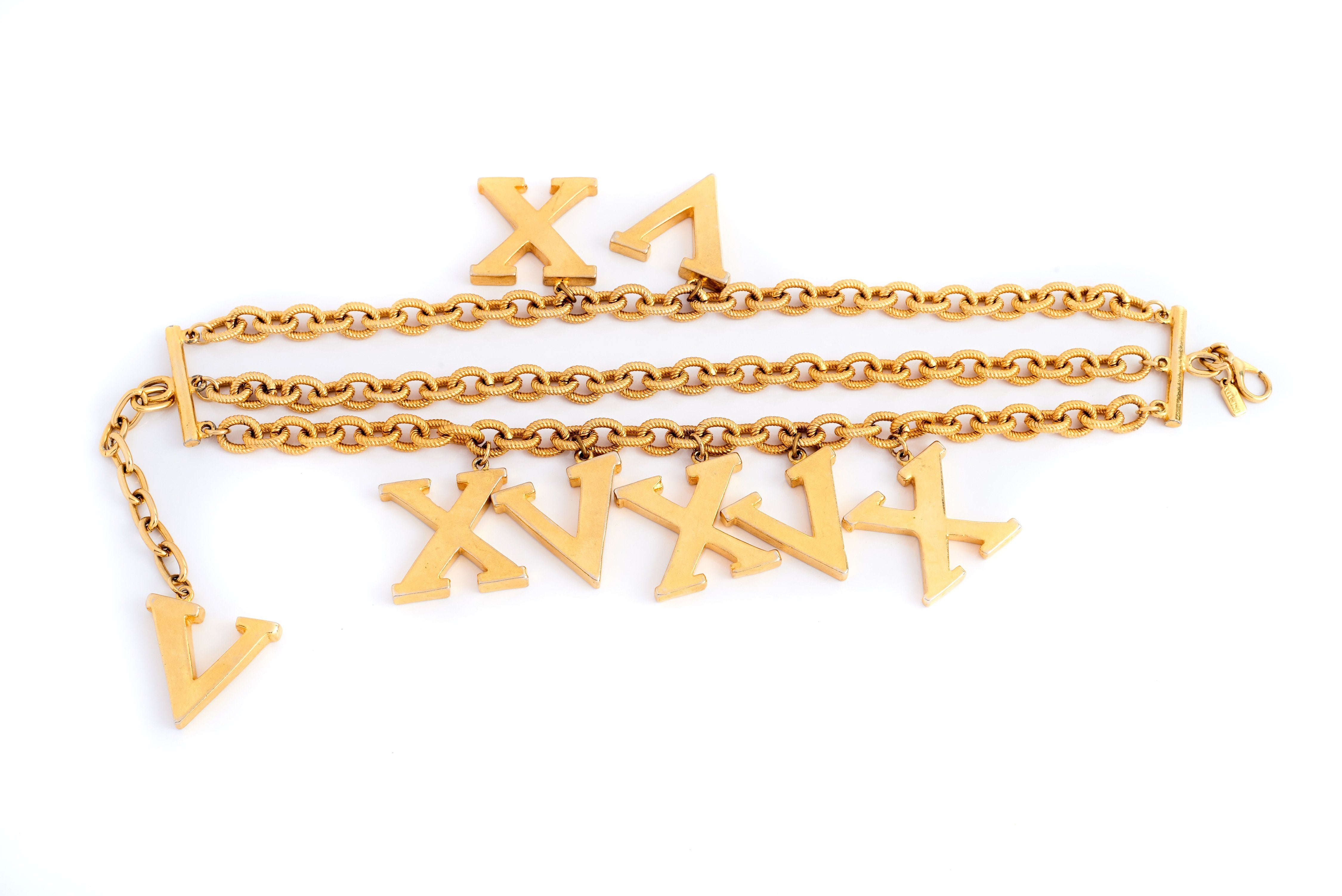 Escada Roman Numeral Necklace - Parallel Luxury