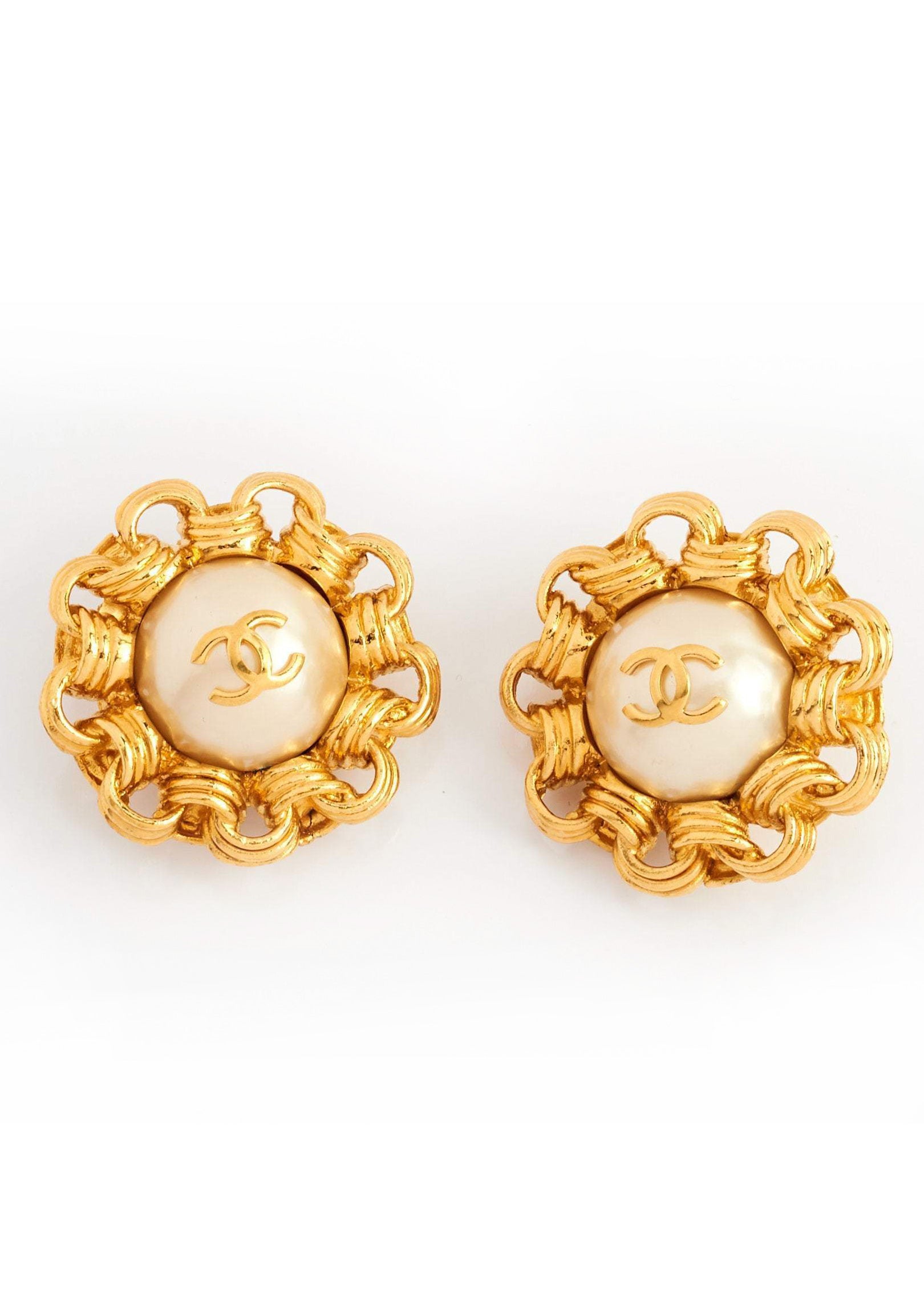 Chanel Vintage Logo Earrings - Parallel Luxury