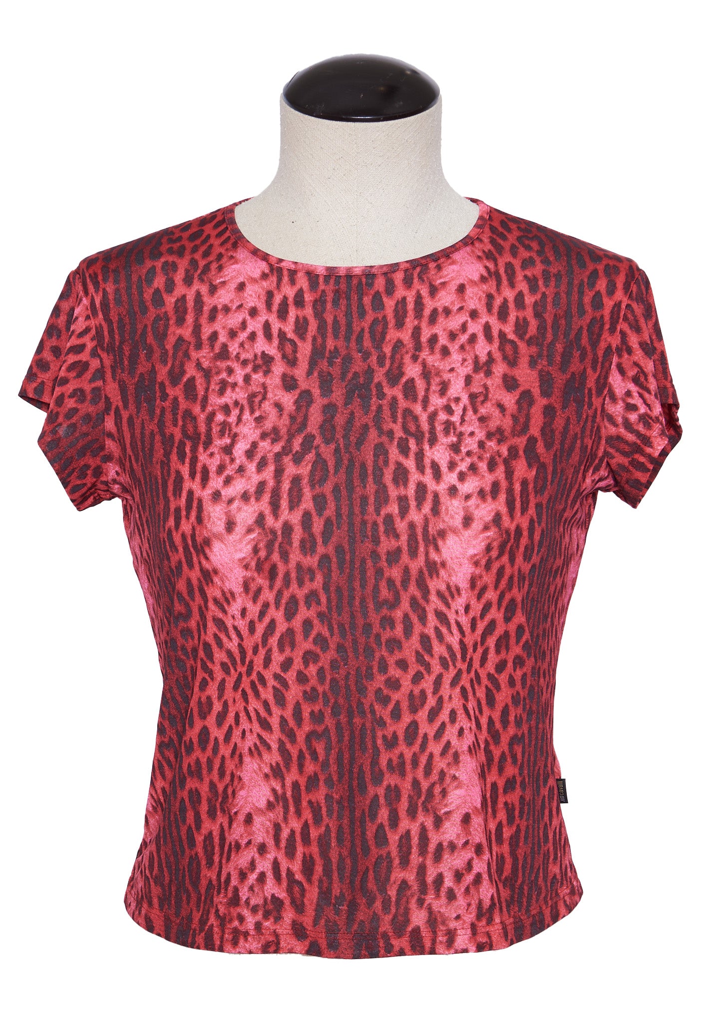 Just Cavalli Red Leopard Top - L - Parallel Luxury