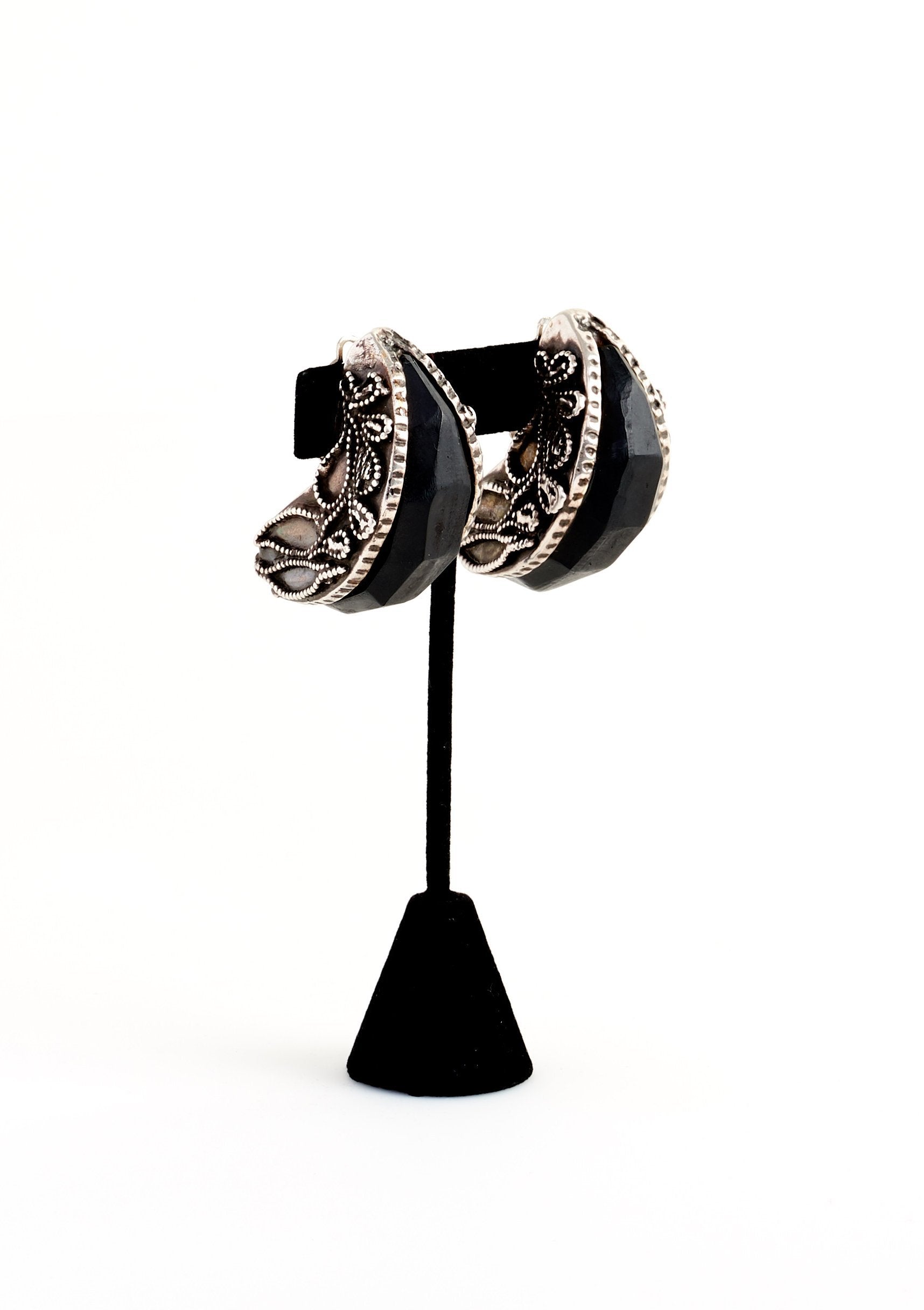 Kalinger Vintage Half Hoop Earrings - Parallel Luxury