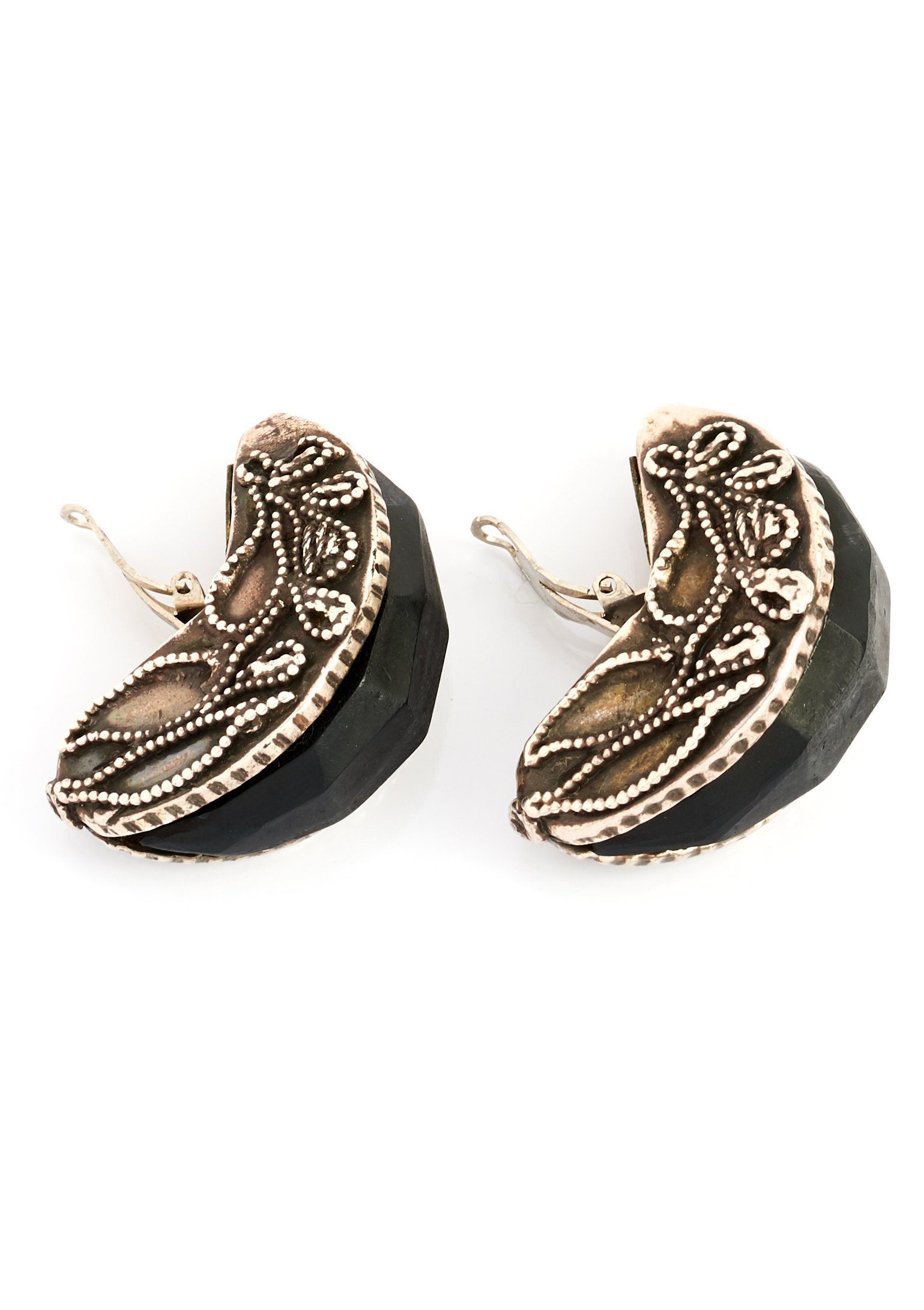 Kalinger Vintage Half Hoop Earrings - Parallel Luxury