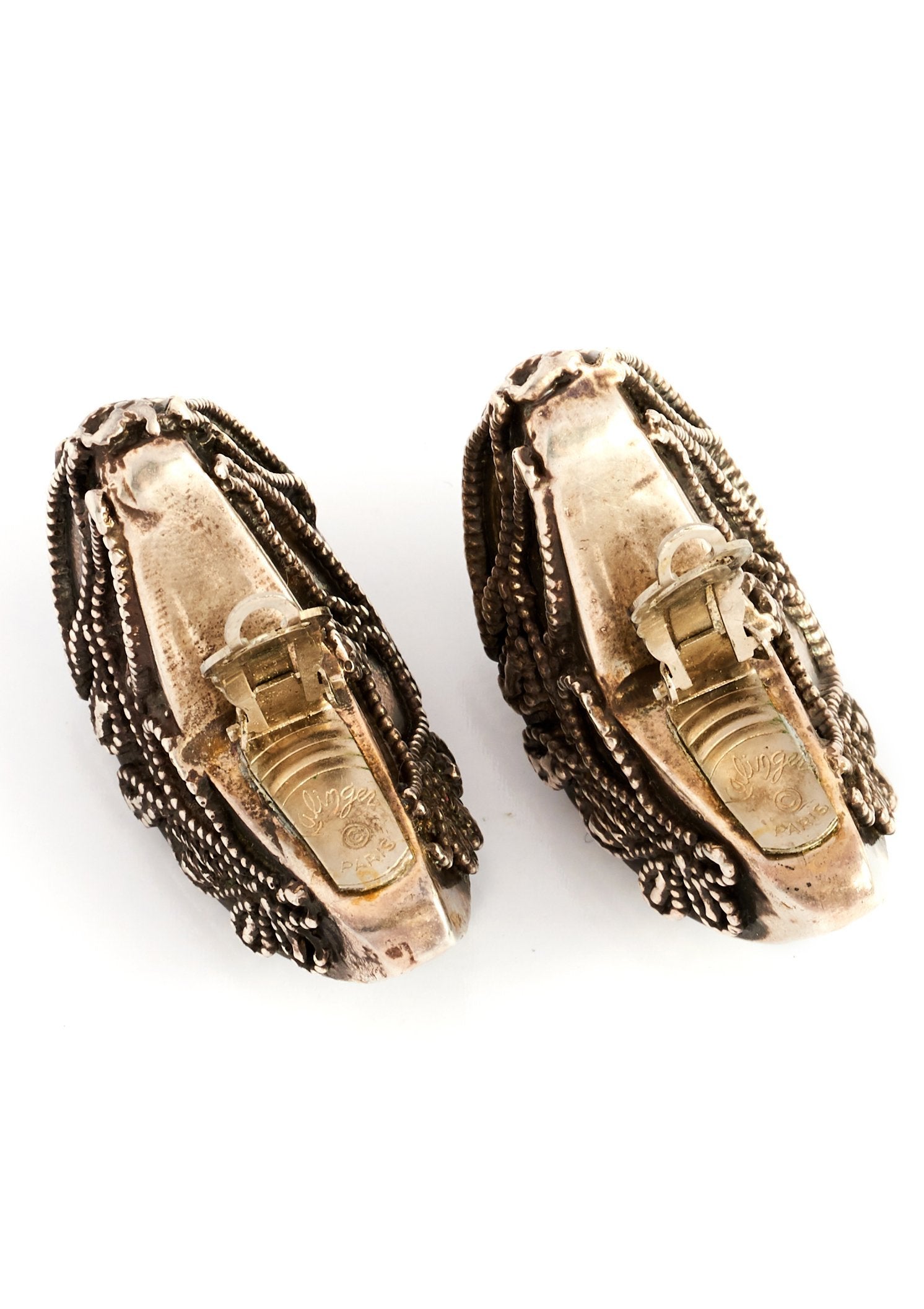 Kalinger Vintage Half Hoop Earrings - Parallel Luxury