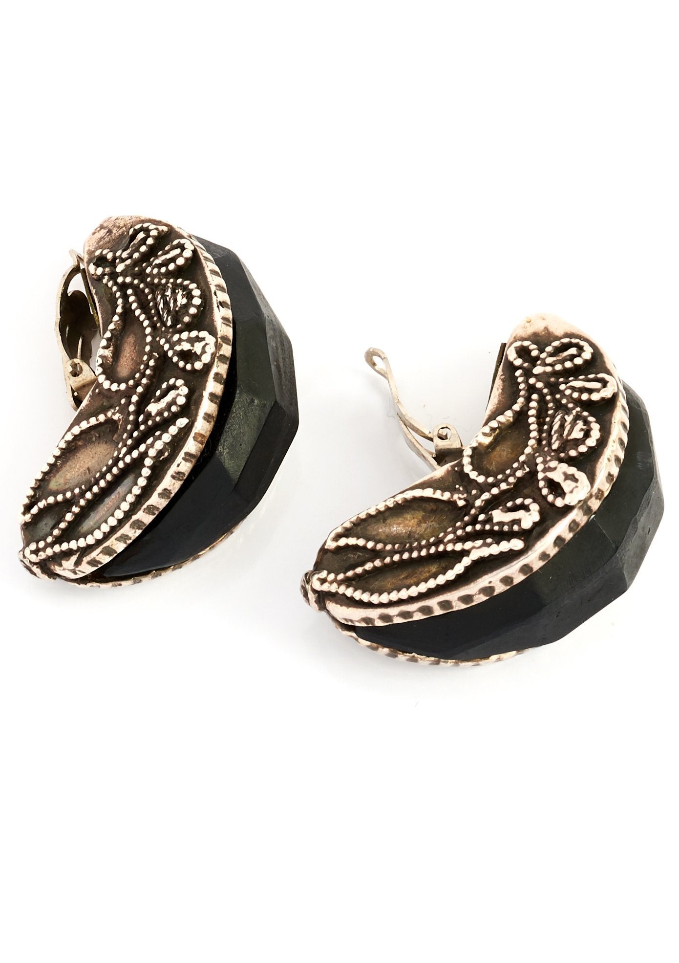 Kalinger Vintage Half Hoop Earrings - Parallel Luxury