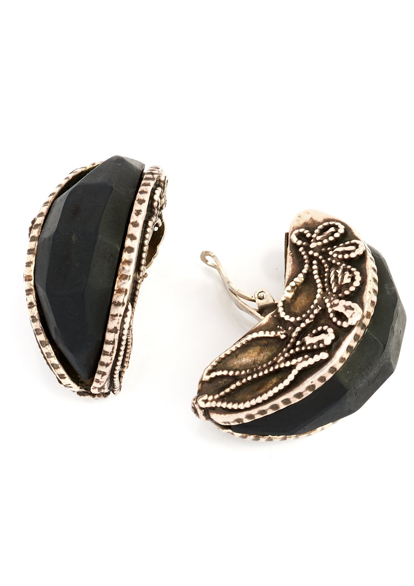 Kalinger Vintage Half Hoop Earrings - Parallel Luxury