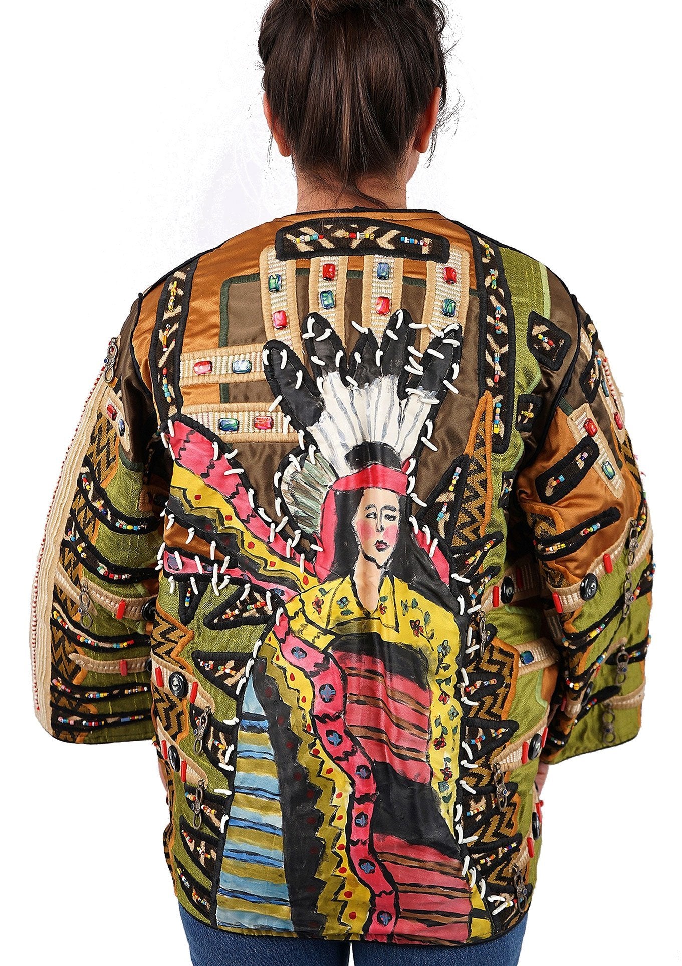 La Colección Judith Roberts Painted Jacket - L/OS - Parallel Luxury