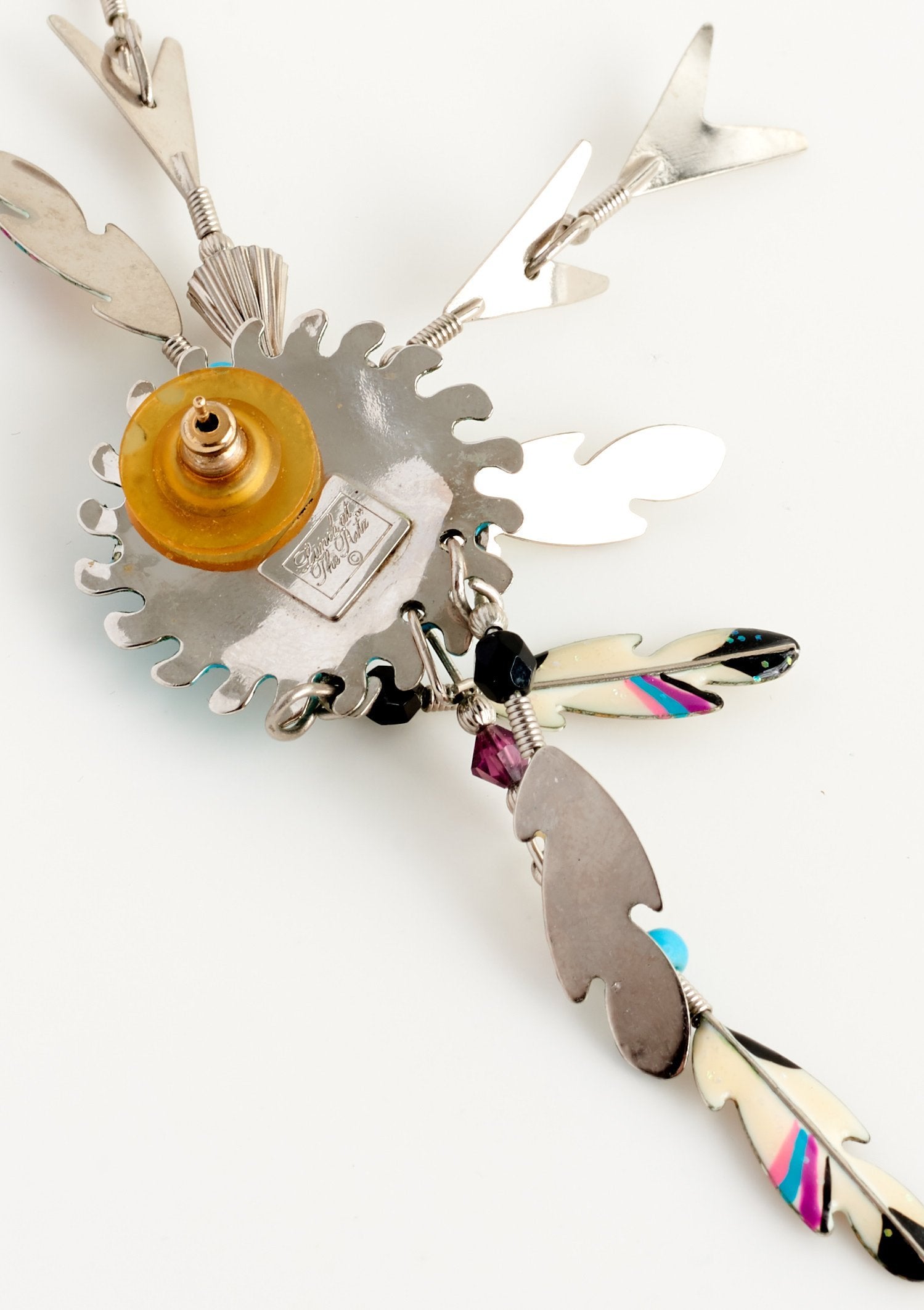 Lunch At The Ritz, Feather Earrings - Parallel Luxury