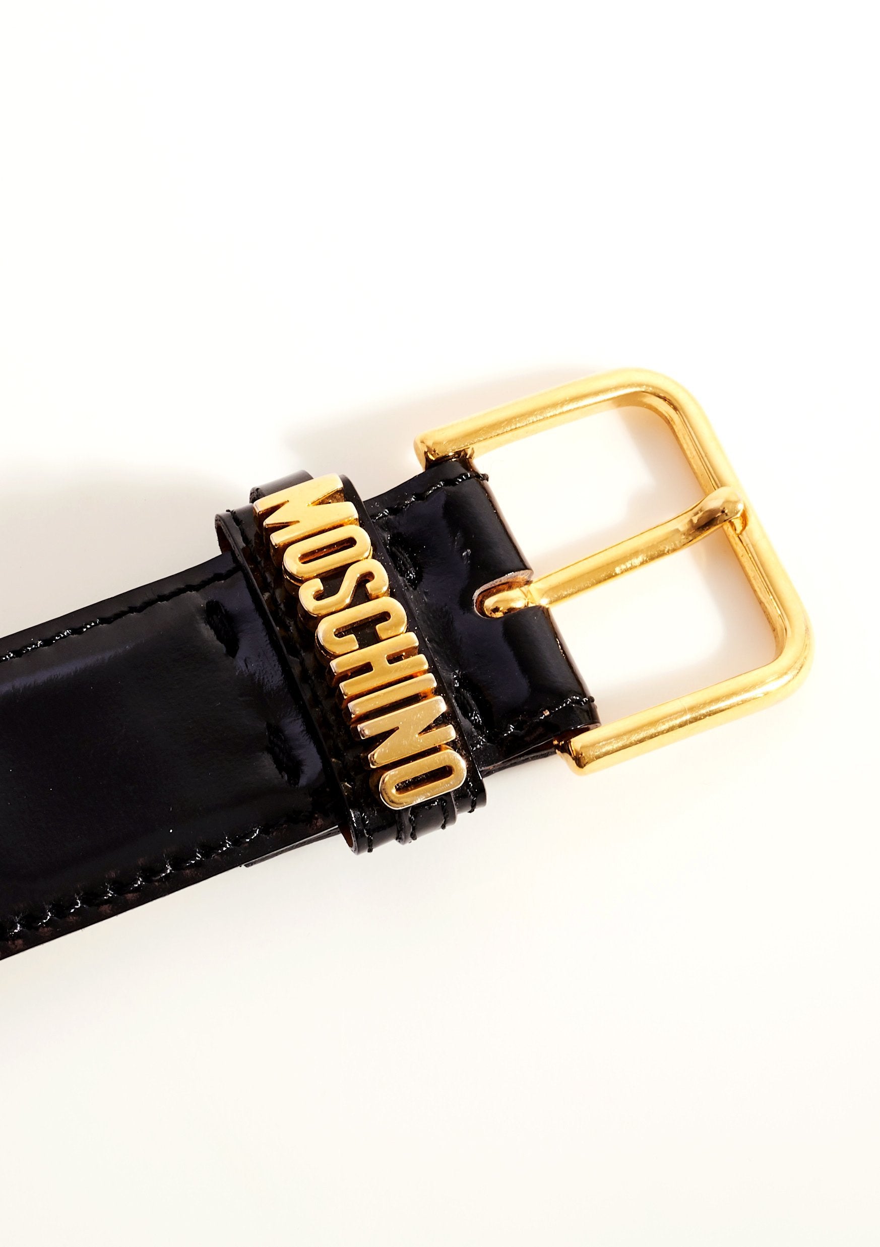 Moschino 90's Patent Belt - 6 - Parallel Luxury