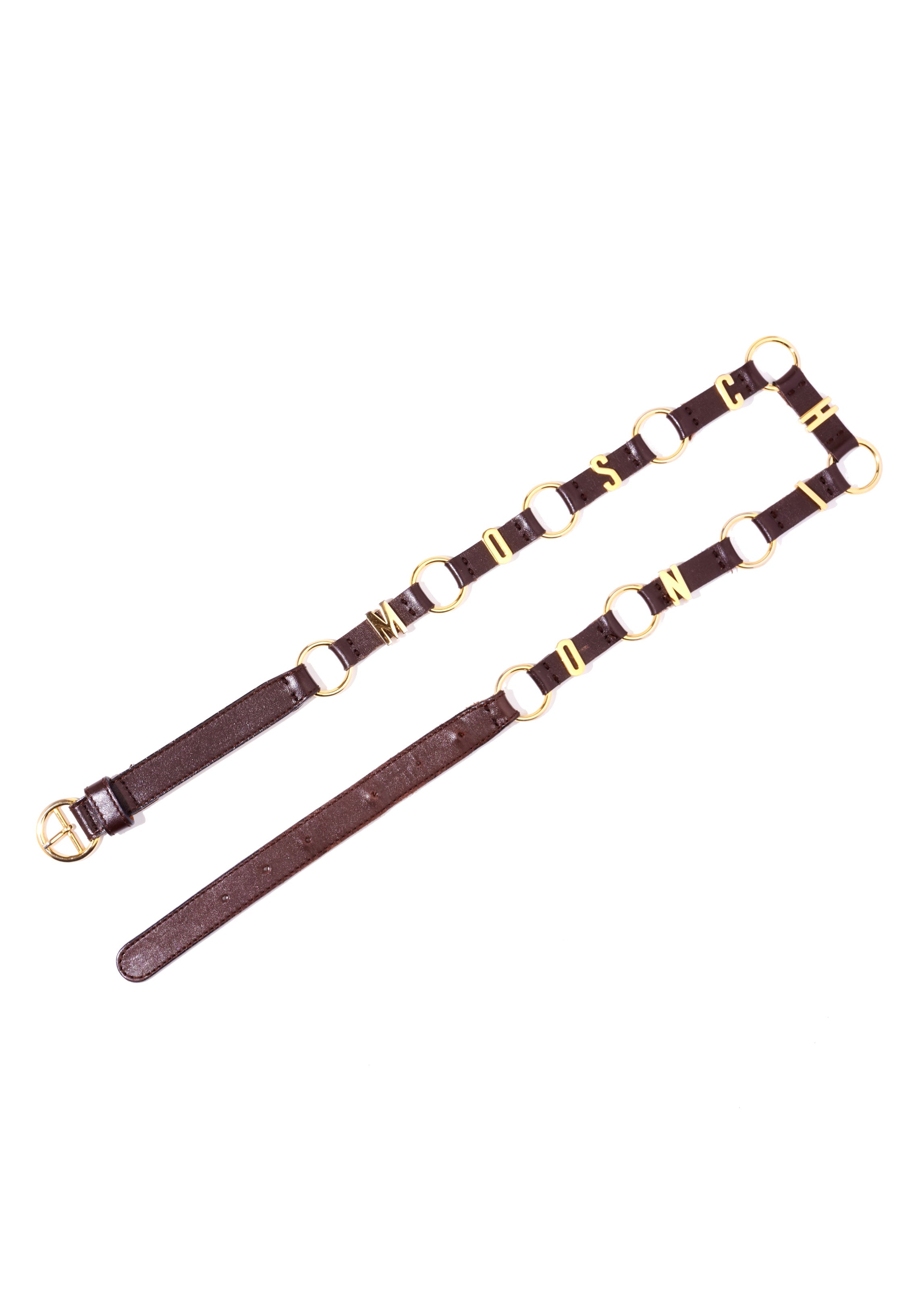Moschino Vintage Logo Belt - M/8 - Parallel Luxury
