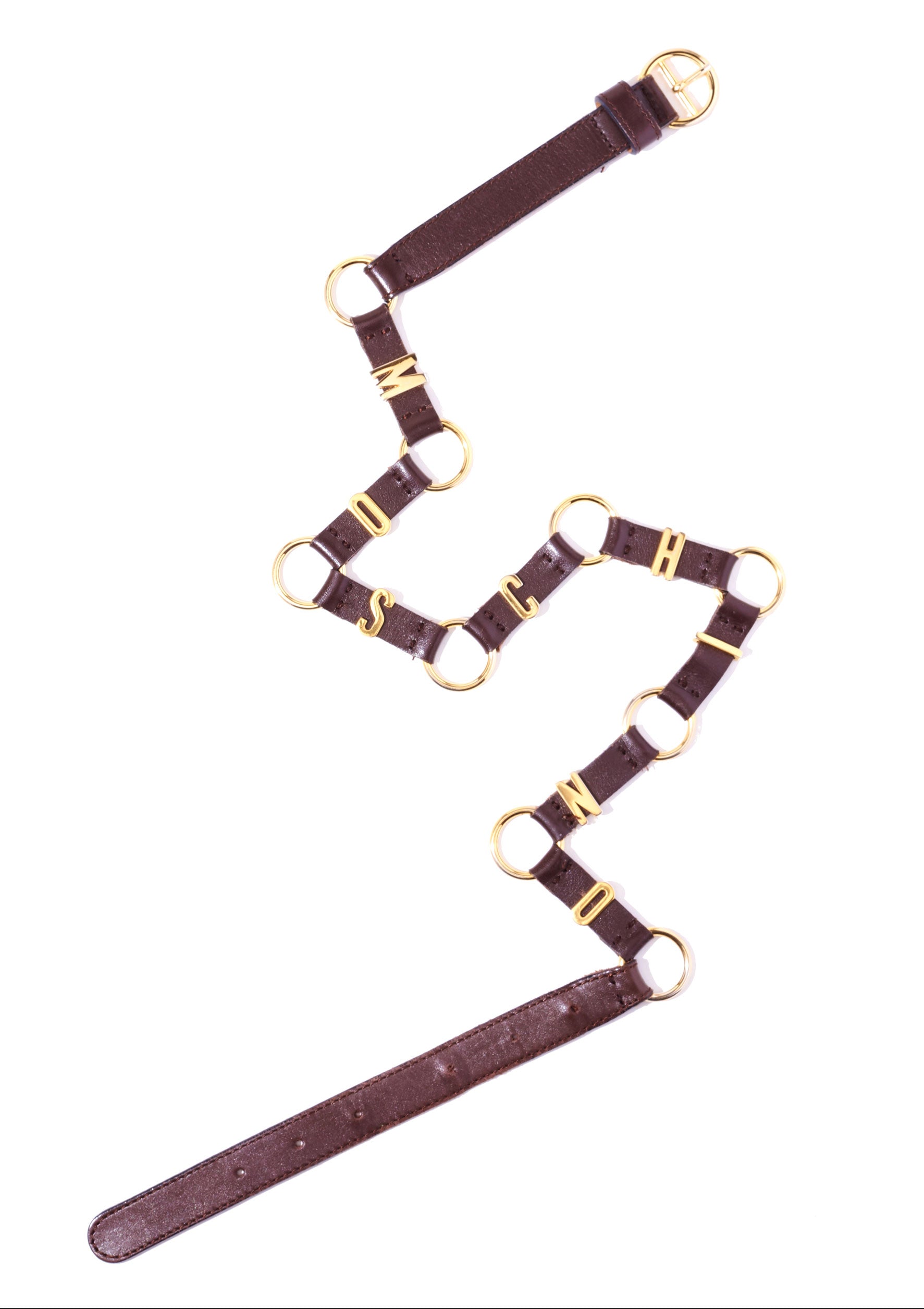 Moschino Vintage Logo Belt - M/8 - Parallel Luxury