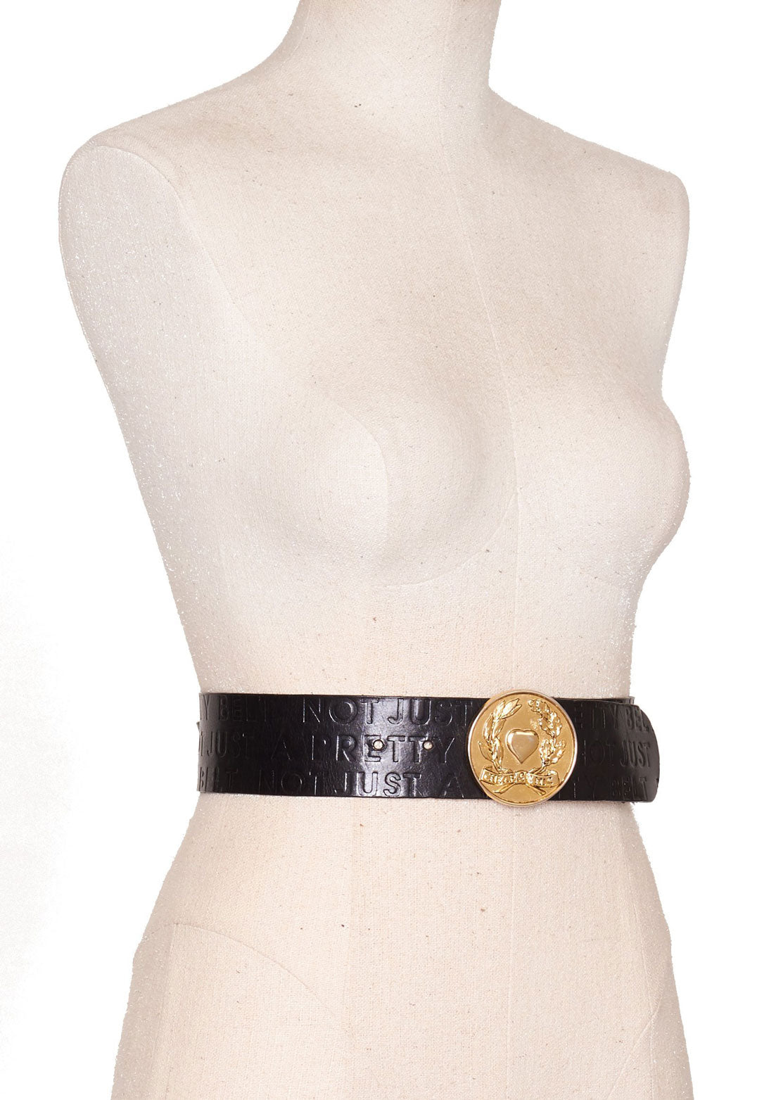 Moschino 'Cheap & Chic' Debossed Belt - 8/M - Parallel Luxury