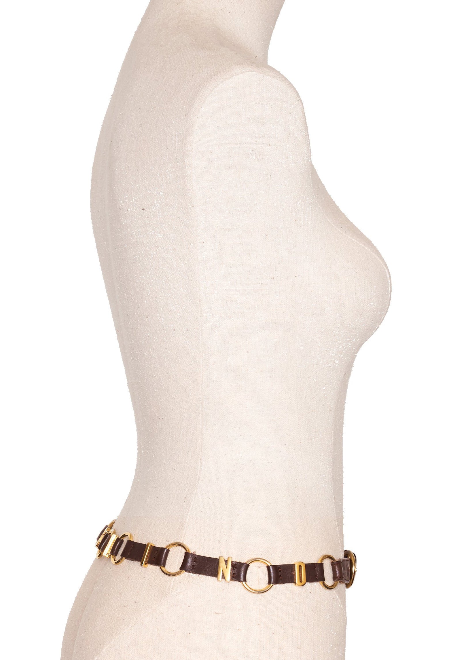Moschino Vintage Logo Belt - M/8 - Parallel Luxury