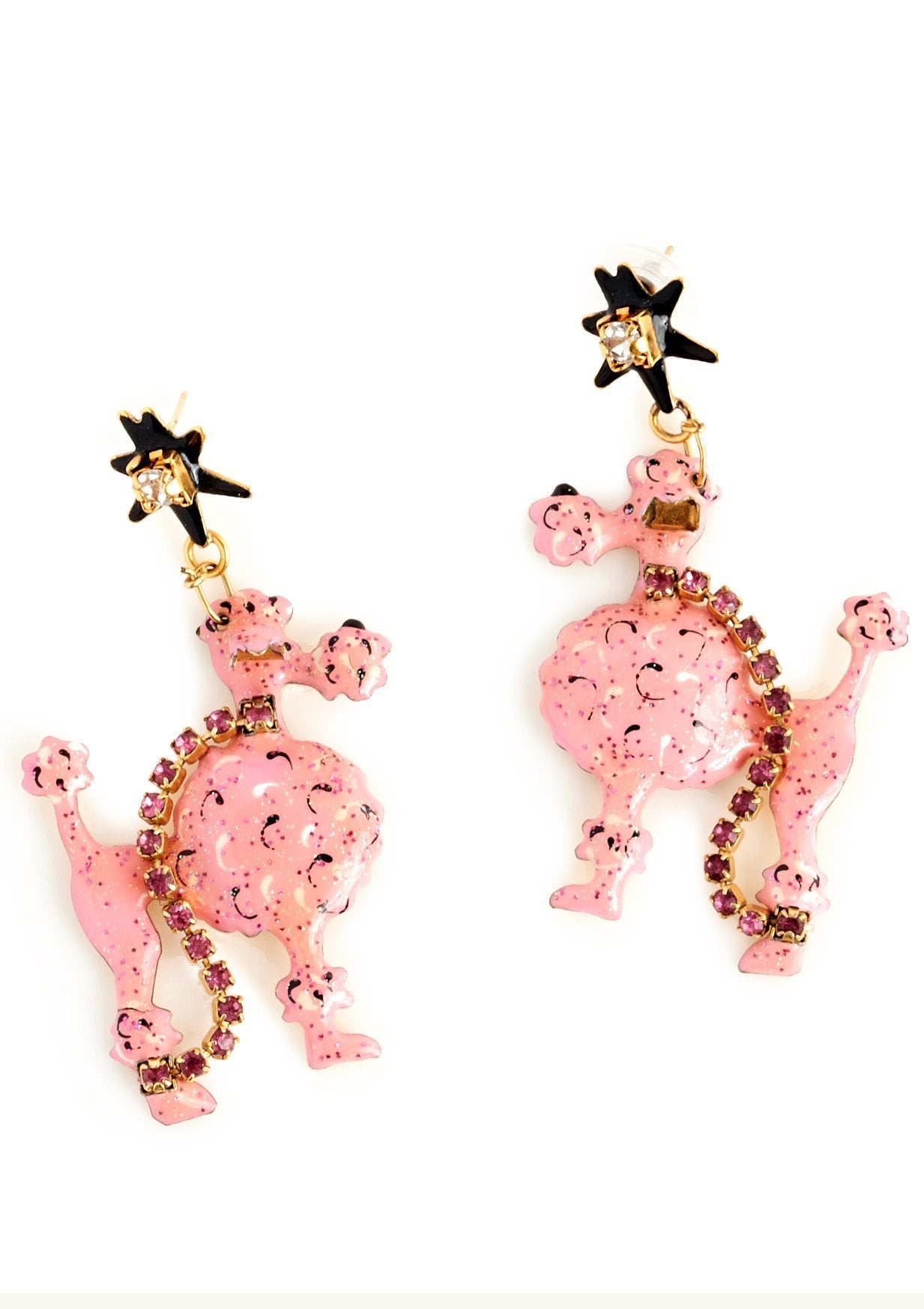 Pink Poodle Earrings - Parallel Luxury