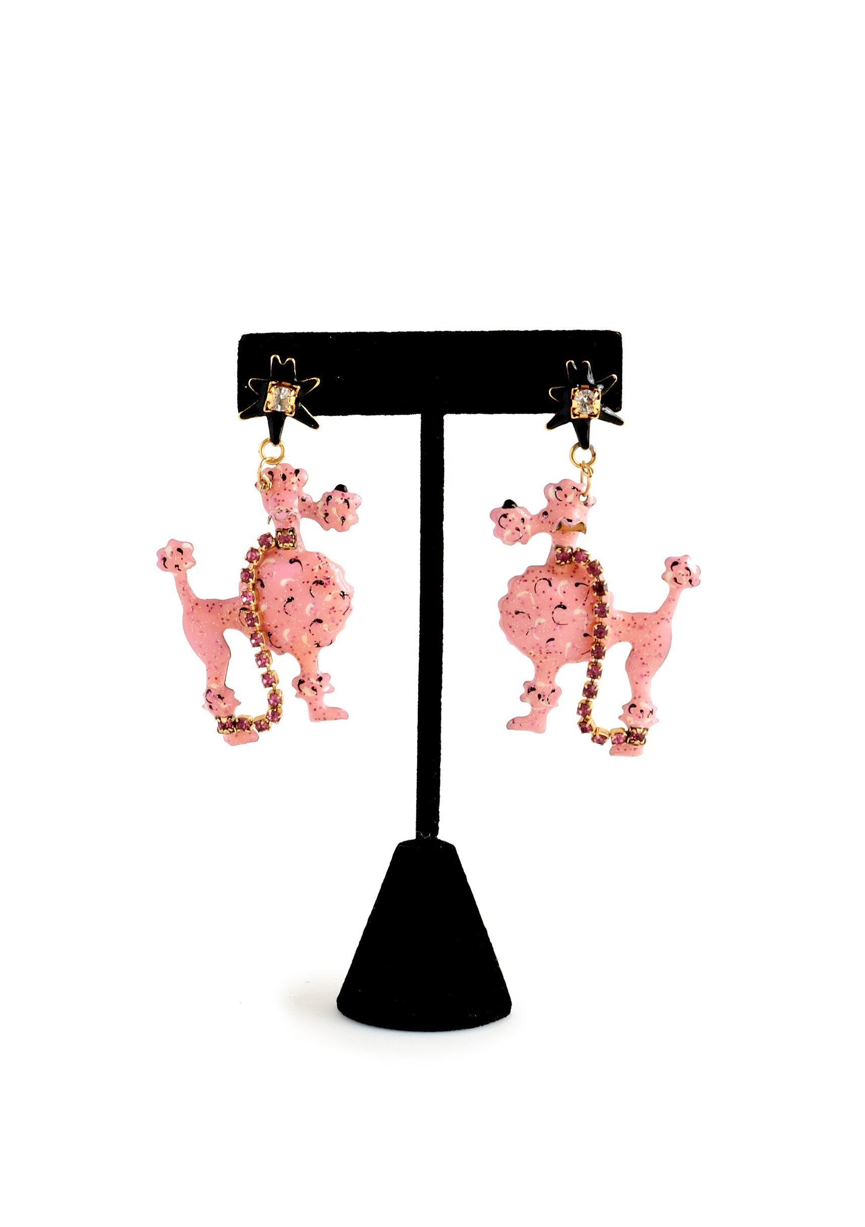 Pink Poodle Earrings - Parallel Luxury