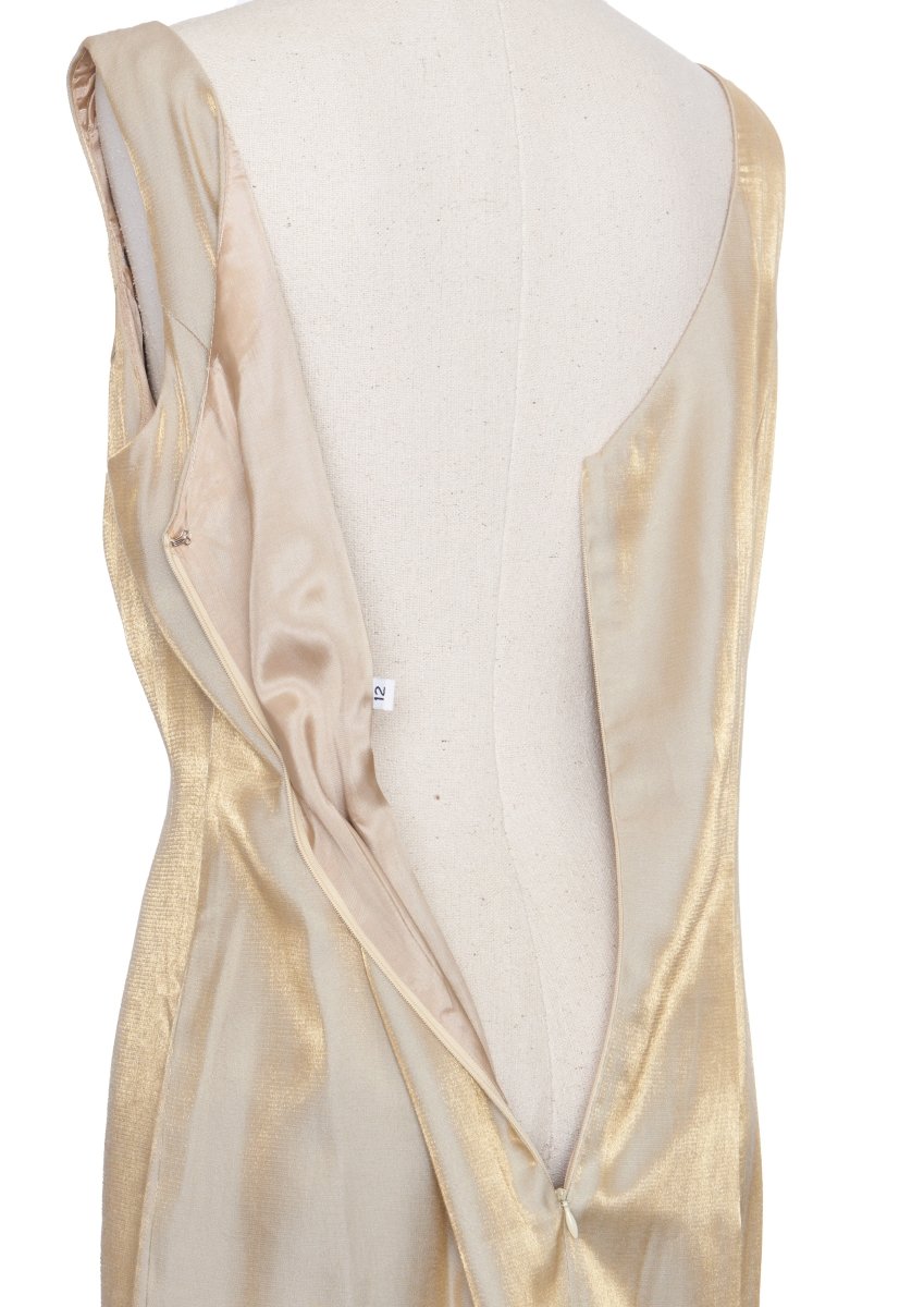 Vintage Gold Dress - 12 - Parallel Luxury