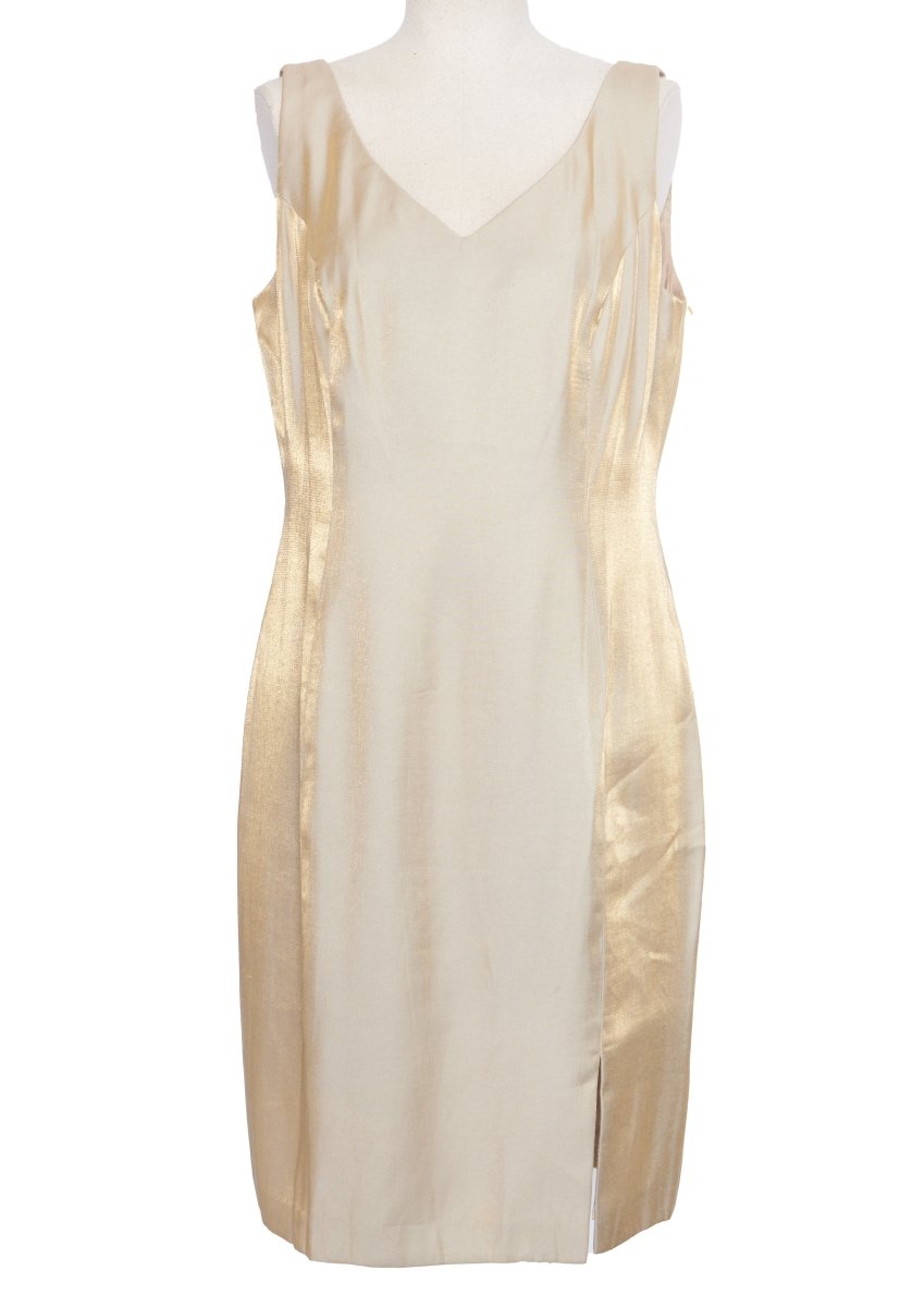 Vintage Gold Dress - 12 - Parallel Luxury