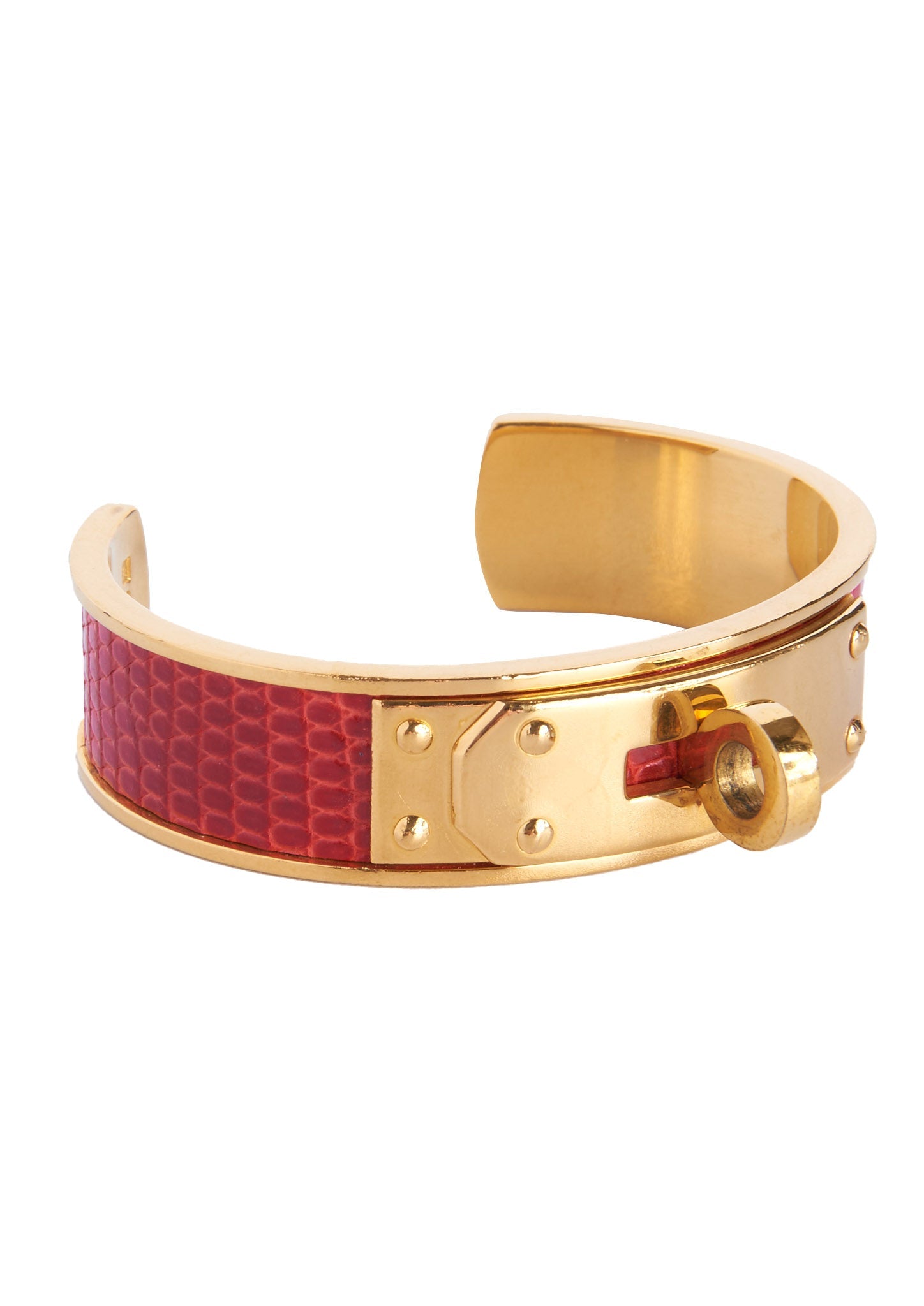 Vintage Hermès Kelly Lizard Cuff - Parallel Luxury